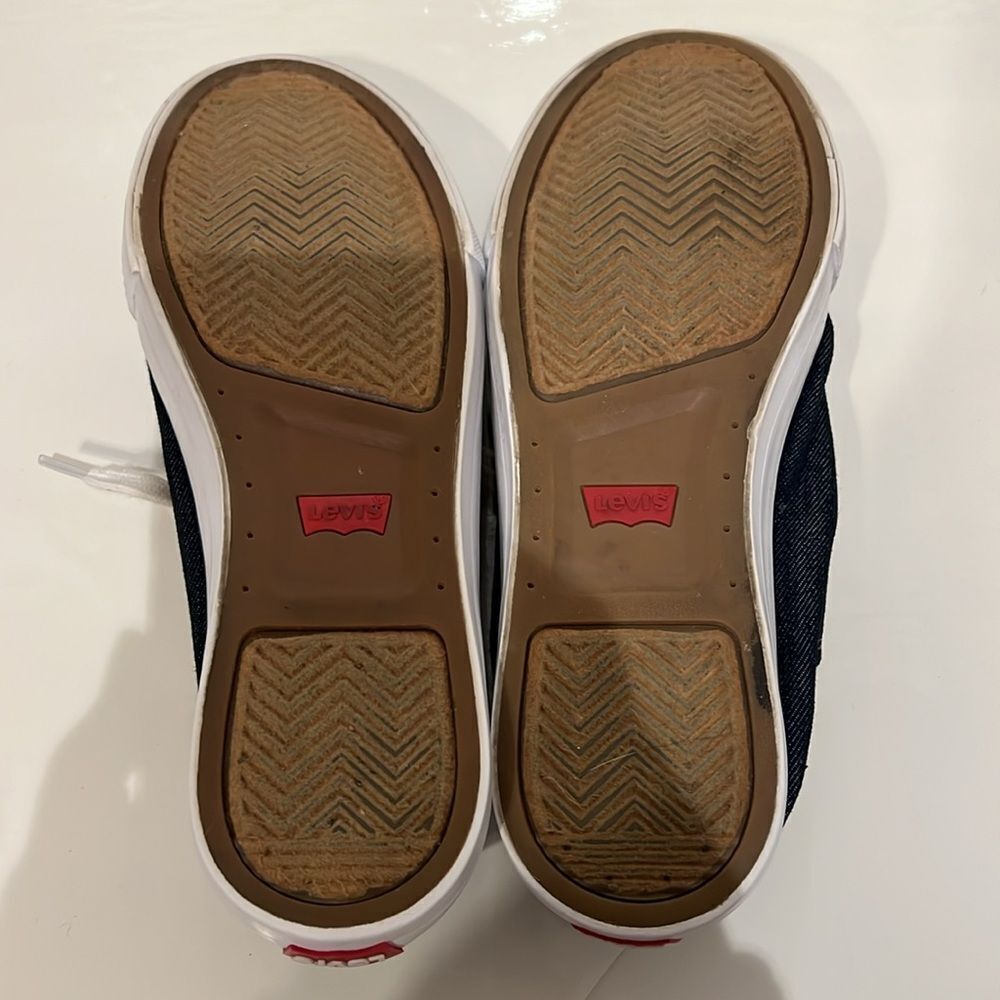 Levi’s Blue Denim‎ Slip On Lace Up Sneaker Shoes Size 8.5 - Picture 6 of 14